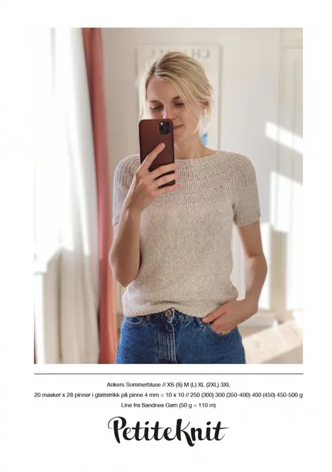 Hovedbilde Ankers Sommerbluse - oppskrift