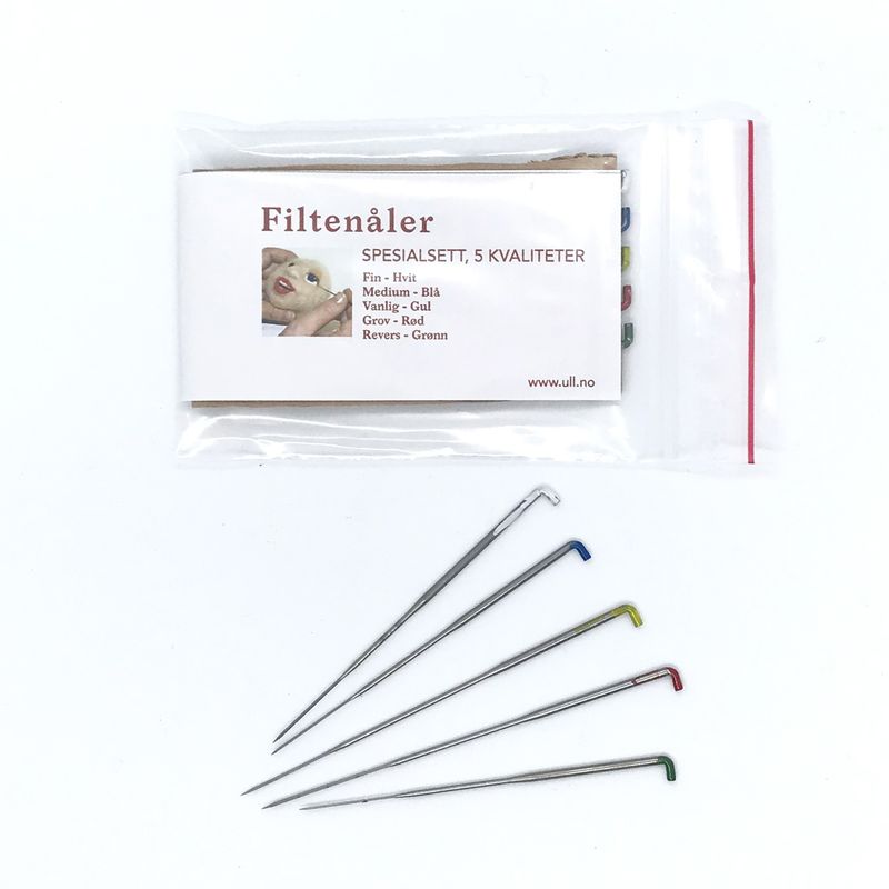 Filtenåler Spesialsett  5 kvaliteter